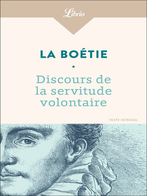 cover image of Discours de la servitude volontaire